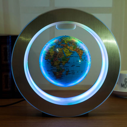 ⭐ Floating Wireless LED Globe Lamp – Magnetic Levitating World Map Light | Anti-Gravity Desk Decor
