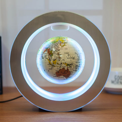 ⭐ Floating Wireless LED Globe Lamp – Magnetic Levitating World Map Light | Anti-Gravity Desk Decor