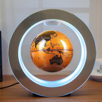 ⭐ Floating Wireless LED Globe Lamp – Magnetic Levitating World Map Light | Anti-Gravity Desk Decor